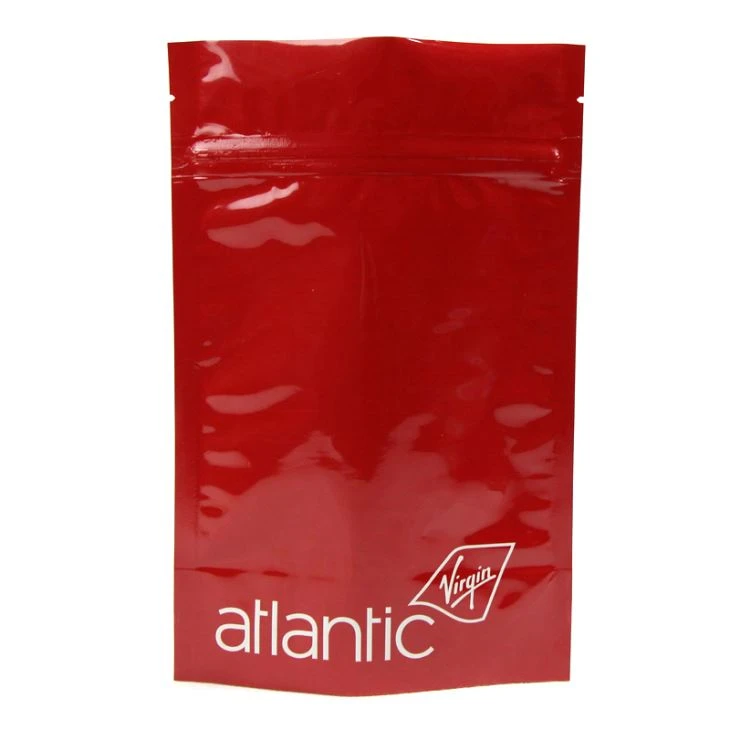 Lamina di alluminio rossa Stand Up Zipper Bags
