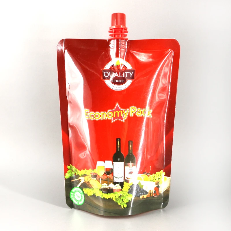 sacchetto di plastica del vino