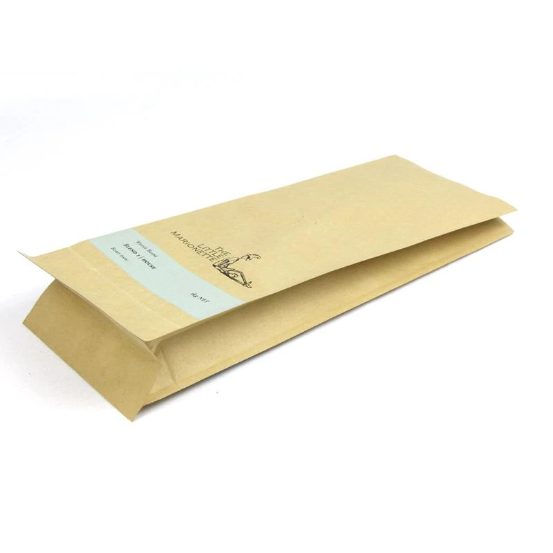 Sacchetto di alluminio di carta Kraft con valvola 8 lato sigillato Kraft Paper Aluminium Foil Bag With Valve 8 Side Sealed