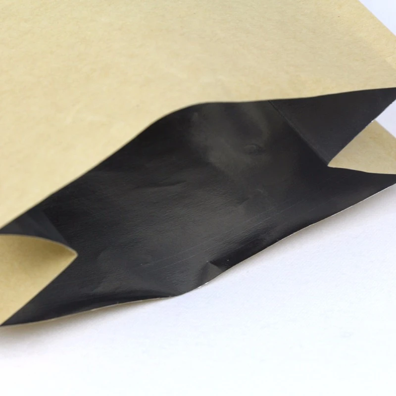 Sacchetto di alluminio di carta Kraft con valvola 8 lato sigillato Kraft Paper Aluminium Foil Bag With Valve 8 Side Sealed
