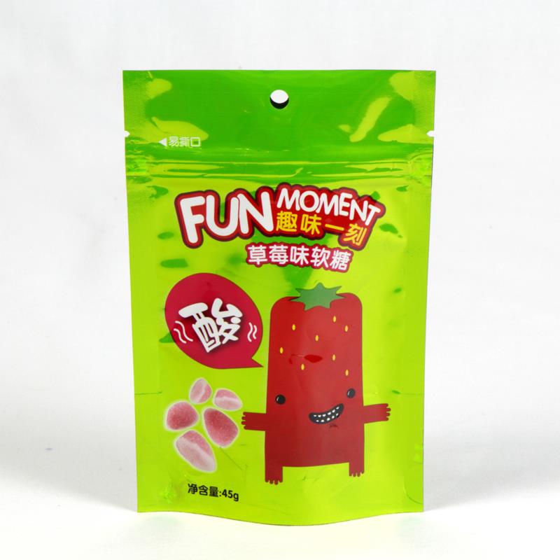 Sacchetto di caramelle di plastica Stand Up Zipper Plastic Stand Up Zipper Candy Bag