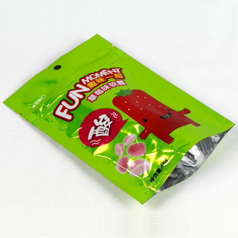 Sacchetto di caramelle di plastica Stand Up Zipper Plastic Stand Up Zipper Candy Bag