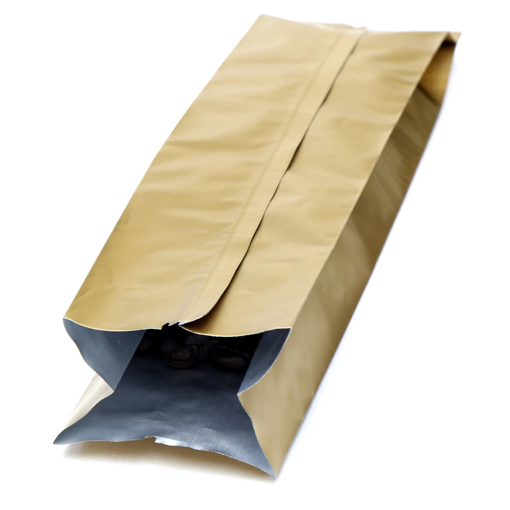 Borsa per caffè in alluminio con soffietto laterale di fabbrica Factory Wholesale Side Gusset Foil Coffee Bag