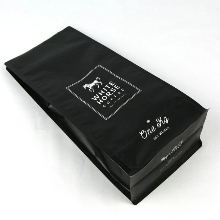 Aluminium Foil Coffee Bag With Valve 8 Side Sealed