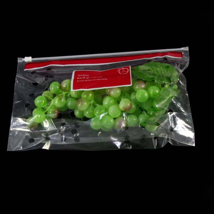 Produttori trasparenti con Zip Lock Cpp plastica frutta imballaggio del sacchetto