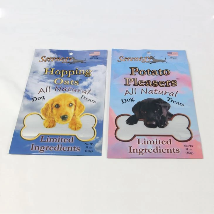 Sacchetto d'imballaggio dell'alimento per animali domestici con le borse dell'alimento per cani della chiusura lampo