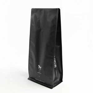 Sacchetto di caffè con foglio di alluminio con valvola 8 lato sigillato