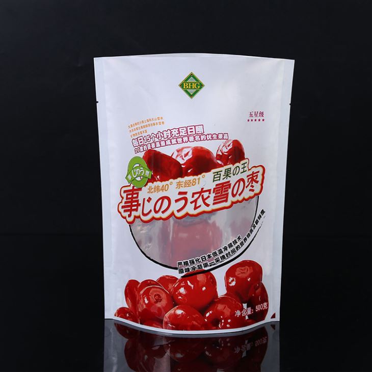 Sacchetto di imballaggio per snack in alluminio con supporto in piedi
