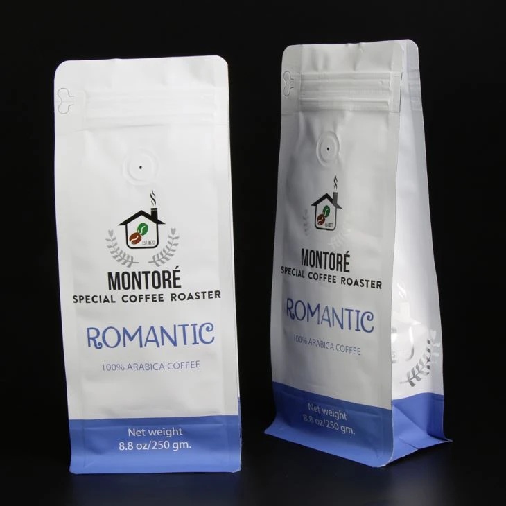 Top con cerniera personalizzata per sacchetto di caffè