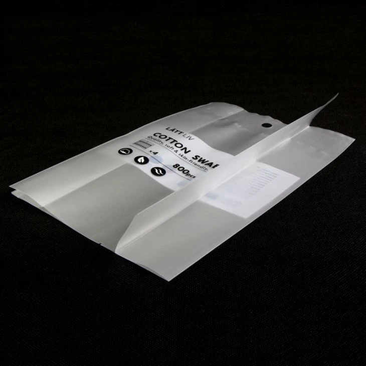 Side Gusset Cotton Swab Plastic Packaging Bags