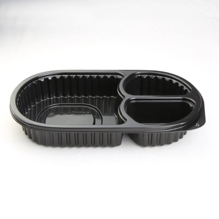 Meal Prep Containers 3 Compartments Disposable Lunch Box