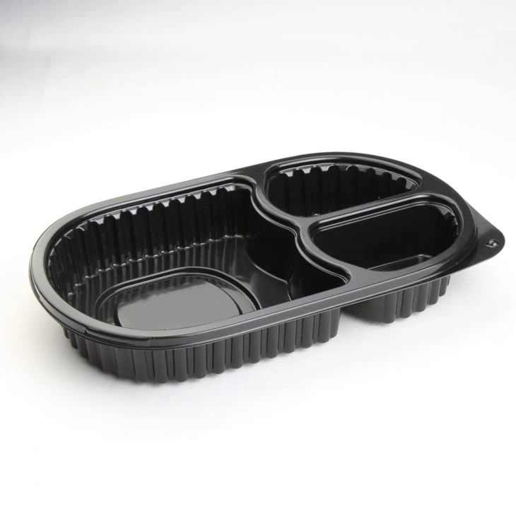 Meal Prep Containers 3 Compartments Disposable Lunch Box