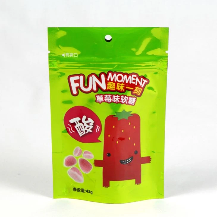 Doypack riciclabile Stand Up Zipper Pouch per imballaggio alimentare