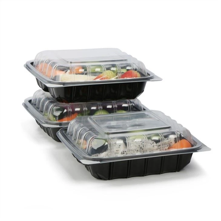 Microwavable Deli Cibo Da Asporto Contenitori In Polipropilene Scatole Togo Effettuare Hamburger Contenitori Per Alimenti Con Coperchio Incernierato