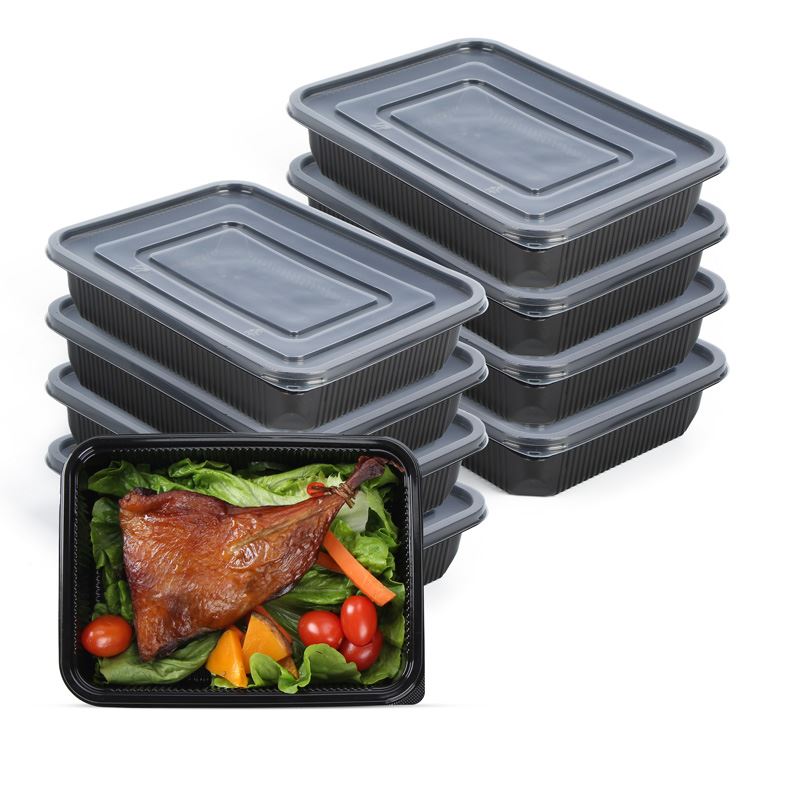 Contenitori per alimenti freschi in plastica usa e getta da 850 ml Scatola pe...