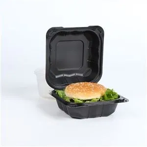 225 6x6 Burger Box Hinged Lid