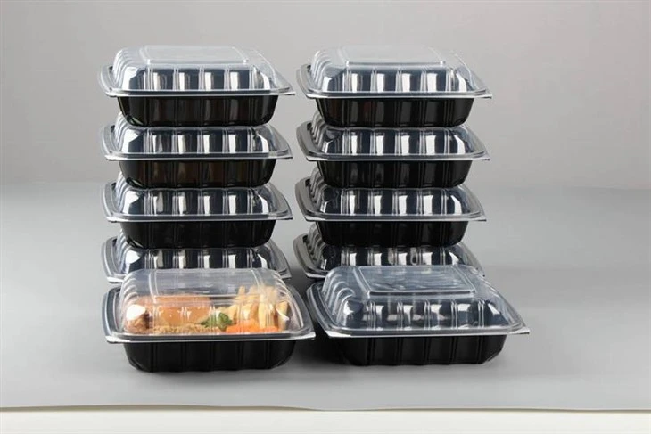 Contenitori per alimenti a 3 scomparti adatti al microonde