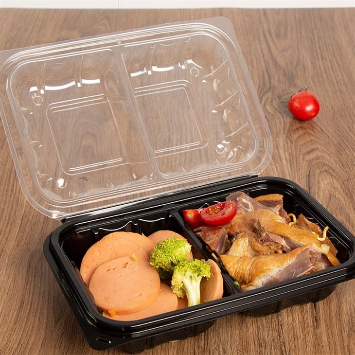 Contenitore per alimenti da asporto bicolore 9x6''