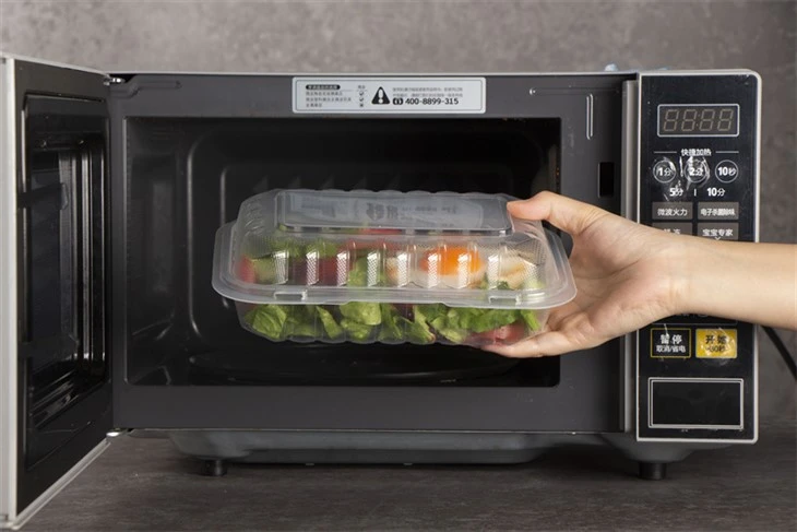 Contenitore per alimenti da asporto in plastica trasparente
