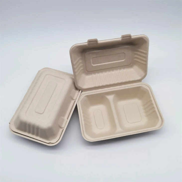 Scatole per il pranzo compostabili in pasta di carta Natura