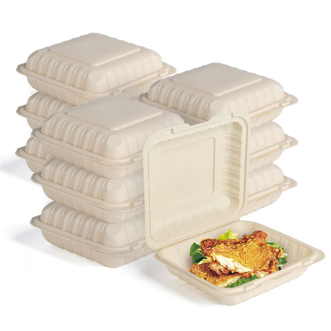 Contenitori da asporto compostabili in plastica