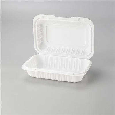 Scatole per pasti incernierate da 9x6 pollici Contenitori per alimenti a conchiglia MFPP