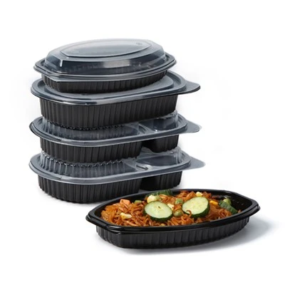 Contenitori per la preparazione dei pasti neri da 16 Oz