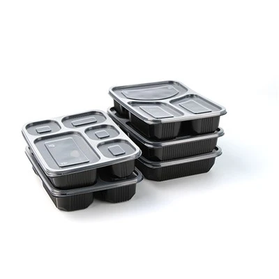 Set di contenitori per la preparazione dei pasti in plastica