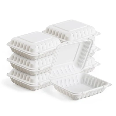 Contenitori rotondi in plastica per cibo da asporto