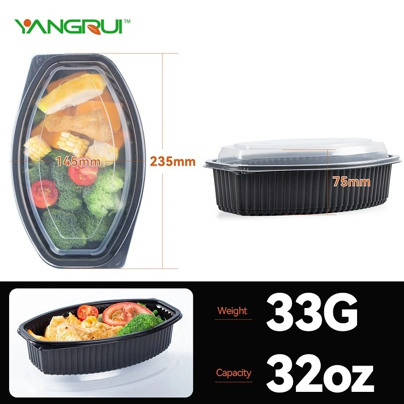 32 Oz Oval Shape Food Box
