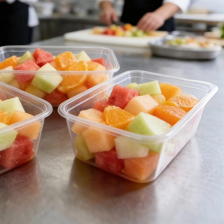 Contenitori trasparenti per alimenti