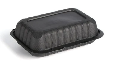  Black and White 9x6 Inch Food Box