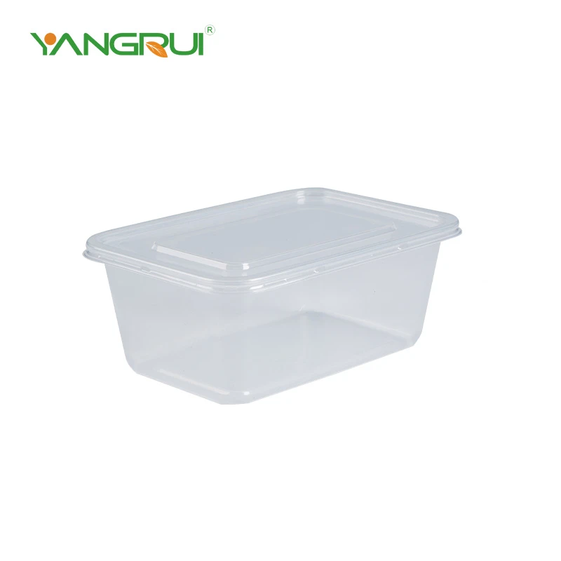 Lunch box rettangolare trasparente